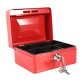 thumbnail image 5 of Eotvia Sturdy Security Box with Key Lock, 5.91" x 4.72" x 3.15", Red, 5 of 8