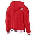 thumbnail image 3 of Women's WEAR by Erin Andrews Red Washington Capitals Lace-Up Pullover Hoodie, 3 of 3