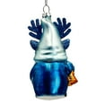 thumbnail image 5 of Charming Blue Gnome with Antlers Glass Christmas Ornament, 5 of 7
