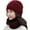 Wine Red, variant on SPRING PARK 1 Set Knitted Hat Womens Beanie Knit Thickening Hat and Winter Scarf ,Girls Warm Hat Earmuffs Cap