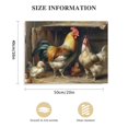 thumbnail image 3 of HENGT Rooster Hen And Chicks in The Yard Wall Art Canvas Print Posters Home Decor Painting Pictures Living Room Bedroom Decorative, 3 of 6