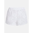 thumbnail image 5 of Time and Tru Women's and Women's Plus Cotton Crochet Coverup Shorts, Sizes XS-3X, 5 of 5