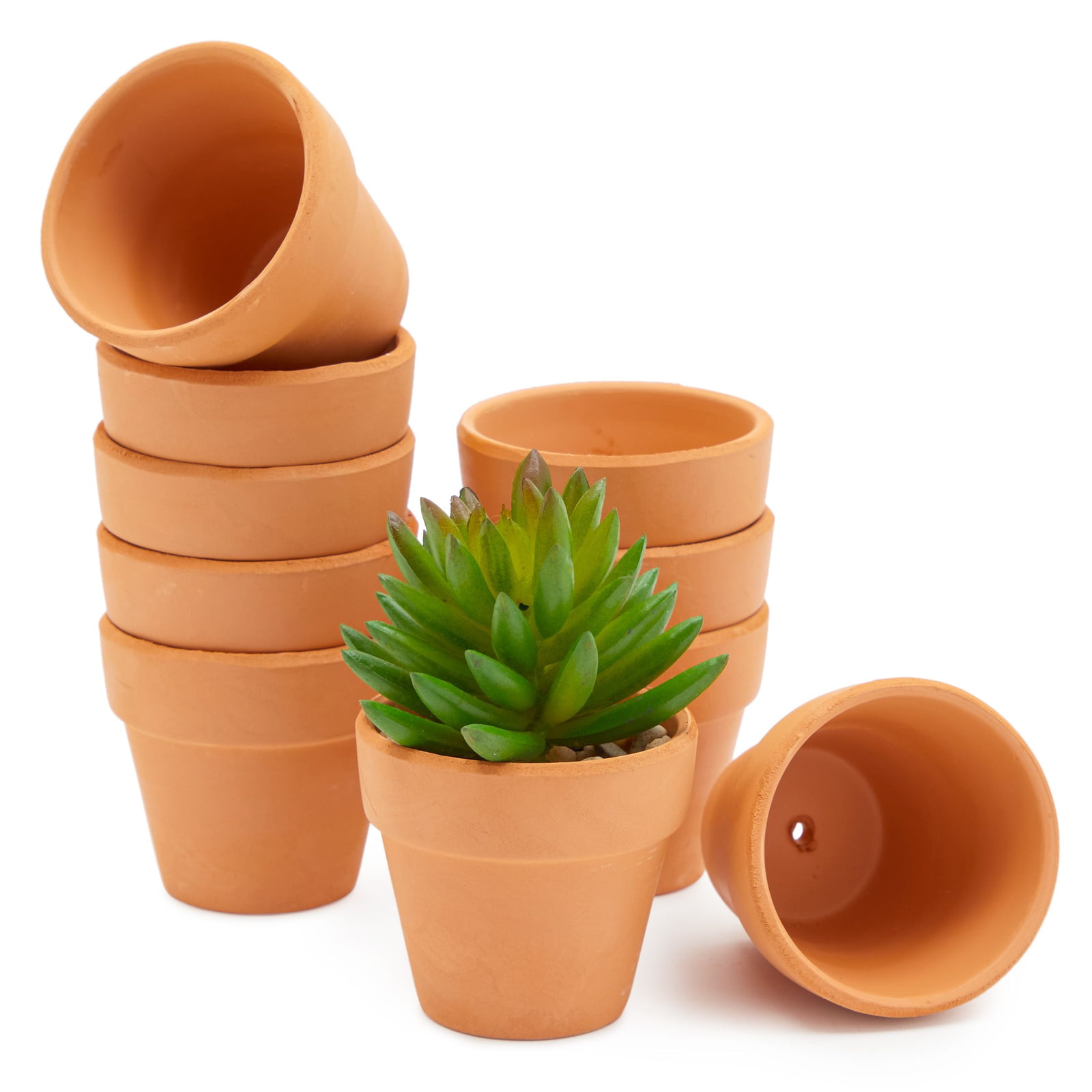10 Pack Mini Terracotta Pots for Succulents, Small 2-Inch Clay Flower Pot  Planters for Gardening 