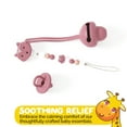 thumbnail image 3 of Muqee Peeko Pacifier Clip and Pacifier 3 Pc set of Silicone Pacifier for Girls in Pink Color, 3 of 6
