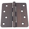 thumbnail image 2 of GlideRite  4-inch Ball Bearing Door Hinges 0.25-inch Radius Corners Oil Rubbed Bronze (Pack of 12 or 24) Pack of 12, 2 of 4