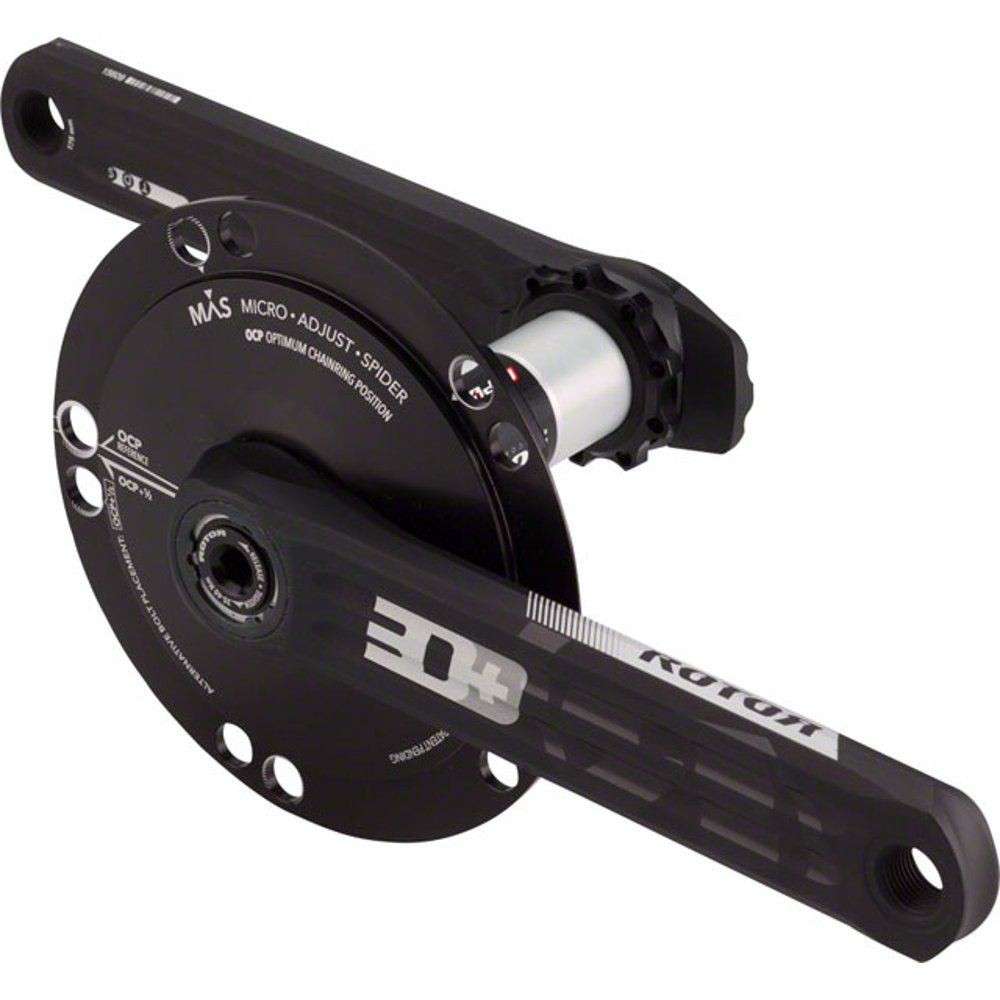 Rotor InPower 3D+ Powermeter Crankset 130 BCD Microadjust Spider (MAS