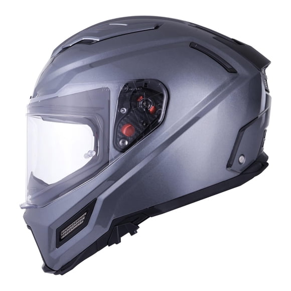 Casco Smk Agnar Antracita Glda600 Mica Humo Cerrado Svs negro L