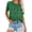 Green, variant on Plus Size Summer Shirt for Women Casual Printed Short Sleeve Crew Neck Tshirt Trendy Lighweight Tops (XS, Yellow)