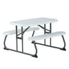 Lifetime Children's Indoor & Outdoor Plastic Picnic Table , All Occasion, White (60239)