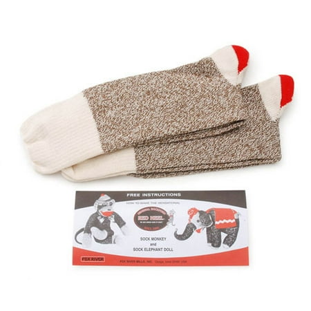Crochet Sock Monkey Pattern - Red Heel Sock Monkey Kit