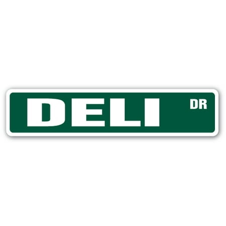 DELI Street Sign cold cuts cheese ham olives | Indoor/Outdoor |  24
