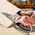 thumbnail image 4 of Utility Scissors Heavy Duty: sharp Scissors All Purpose heavy duty, Easy Cutting Carpet, Cardboard, Wires, Leather, Fabric（8'' Yellow）, 4 of 10