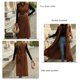 thumbnail image 1 of Abrigo Con Cuello Vuelto, Abrigo Sin Mangas, Elegante, Suave, Con Doble Botonadura, Bolsillo De Color Puro, A La Moda Para El Trabajo De Oficina Para Dama ANGGREK Otros, 1 of 6