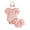 Pink, variant on WOYY Infant Girls Ruffle Short Sleeve Ribbed Bodysuit Romper Shorts Headband Outfits, Sizes 9-12M