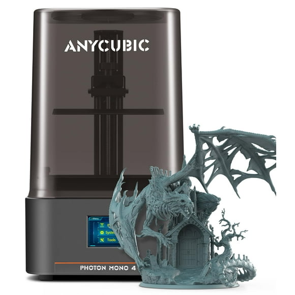 Impresora 3D de resina ANYCUBIC Photon Mono 4 10K HD 6.04 x 3.43 x 6.49 pulgadas