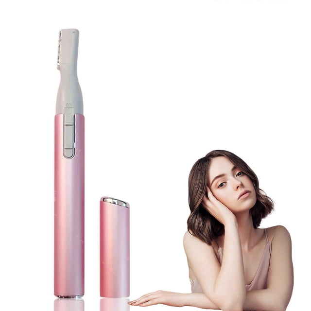 Eyebrow Trimmer for Women Painless Electric Shaver Battery Operated Facial Hair Removal Tool
