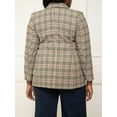 thumbnail image 2 of ELOQUII Elements Women's Plus Fitted Angular Tweed Blazer, 2 of 5
