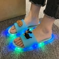 thumbnail image 2 of Light Up Slippers For Kids Cute Dog Design Indoor Outdoor Footwear Boys Girls Comfortable Casual Slippers 4-10 Years, 2 of 8