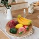 thumbnail image 2 of Bandeja de bambú para servir aperitivos, frutas, cesta rústica tejida, bandeja decorativa redonda de bambú para comida y artículos diversos., 2 of 7