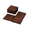 Brown, variant on Kosynda 10 PCS Interlocking Deck Tiles, 12" x 12" Acacia Wood Patio Tiles for Garden, Bancony, Pool Side, Rectangle Slats All Weather Use, Brown