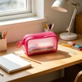 thumbnail image 3 of Cute Big Capacity Jelly Pencil Case Pencil Box Holder Organizer Simple Storage Aesthetic Stationery Cosmetic for Adults Men Women Office Essentials, 3 of 7