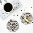 thumbnail image 4 of Lsque The Binding of Isaac Pattern 4" Drink Coasters Set of 4, PVC Leather Absorbent Coasters, Table Coaster Set Decorative Coffee Cup Coasters Housewarming Gift, 4 of 7