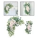 thumbnail image 3 of Arco De Flores De Boda Con Guirnalda De Hojas Para Decoración De Ceremonia, 2 Uds., Rosa Claro SM SunniMix corona de flores, 3 of 8