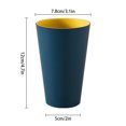 thumbnail image 4 of Taza de enjuague bucal Worallymy taza de cepillo de dientes de bloque de Color taza de lavado de pareja de plástico Worallymy JD735805362, 4 of 7