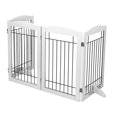 Pawland Freestanding Wire Pet Gate for Dogs, 60 inches Extra Wide, 30
