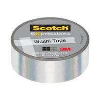 Scotch Expressions Washi Tape, Iridescent White, 1 Roll