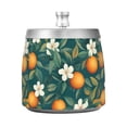 thumbnail image 7 of Yayeee Ashtray with Lid for Cigarette Smokeless Stainless Steel Home Ash Holder, Floral Orange Pattern, 7 of 7
