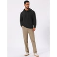 thumbnail image 5 of DARING DIVA Long Sleeve Jacquard Pullover Hooded Sweatshirts S Black, 5 of 7