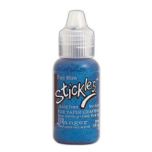 Ranger Stickles Glitter Glue true blue 0.5 oz. bottle PACK OF 6