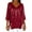 #165-Red, variant on Xuyuer Women's Casual Loose 3/4 Sleeve Flowy Blouse Top - Versatile Spring Summer Shirt for Office Wear, Weekend Outings and Everyday Comfortable Fashion Outfits