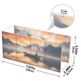thumbnail image 3 of Sea Moutain Boat Ship Pencil Pen Cosmetic Holder Cup Makeup Brush Holder Desk Accessories Holder Acrylic Organizer for Office School Home, 3 of 7