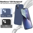 thumbnail image 3 of Compatible with iPhone 13 Case, Premium Silicone Upgraded [Camera Protection]  [Soft Anti-Scratch Microfiber Lining] Phone Case for iPhone 13 6.1 inch - Navy Blue, 3 of 14