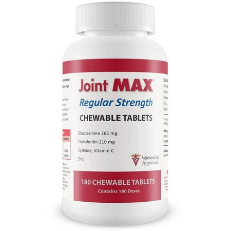 UPC: 0814087005007 | Pet Health Solutions Joint MAX Regular Strength Chewable Tablets for Cats & Dogs – Glucosamine  Chondroitin  Vitamins  Antioxidants Hip Pain Relief Support Supplement Made in USA 180