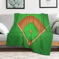 thumbnail image 5 of Modern Baseball Field Pattern (2)-1 Soft Print Blanket Throw Blankets Warm Cozy Lightweight Couch Blanket Stuff Gifts for Women Mom Teens, 5 of 5