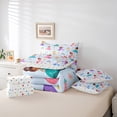 thumbnail image 5 of Erosebridal Little Princess Bed in a Bag Queen Size,Kawaii Girls Bed Set,Blue Flower Caslte Bedding Queen Size For Girls,Ultra Soft Room Decor Reversible,7 Pieces, 5 of 7