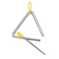 thumbnail image 4 of Musical Steel Triangle Percussion Instrument with Striker and Mallet Holder Gift for Kids to Learn and Enjoy Fun, 4 of 7