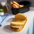 thumbnail image 4 of Black Bread Box, Rustic Bread Box, Vintage Bread Box for Kitchen Countertop, 4 of 9