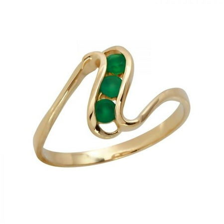 Foreli 0.27 CTW Emerald And 14K Yellow Gold Ring