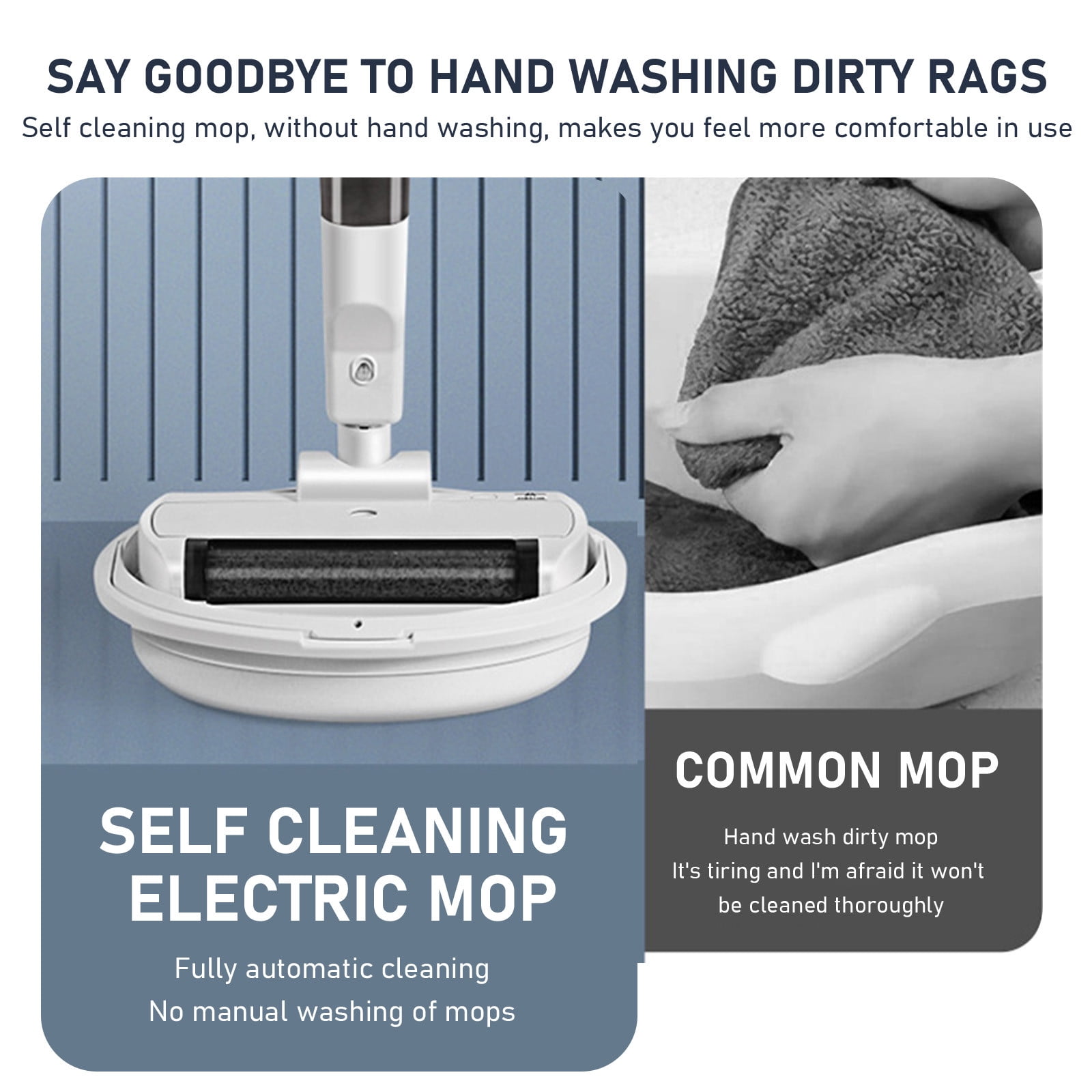 WNEXOPE 4-in-1 Wet Dry Vacuum Cleaner with Mop for Quick Drying - Multi-Purpose Cleaner for Carpets and Hard Floors