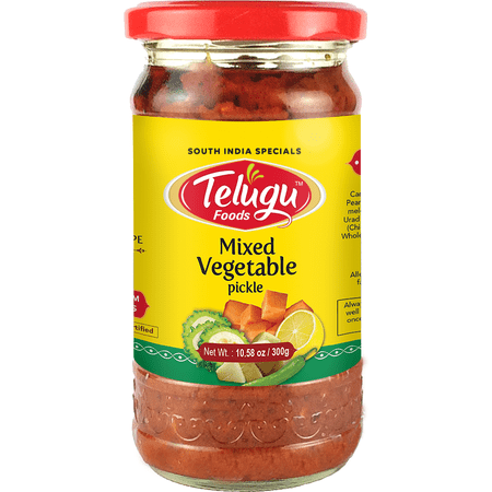 Telugu Mixed Vegetable Pickle - 300 Gm (10 Oz)