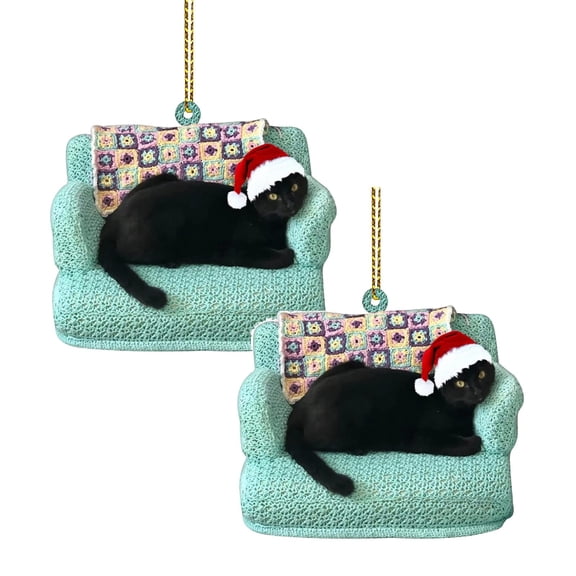 2Pcs Christmas Tree Hanging Ornaments Decorations Acrylic Hanging Pendant Ornaments for Christmas Decorations Hangs Home Decor Happy 2026!