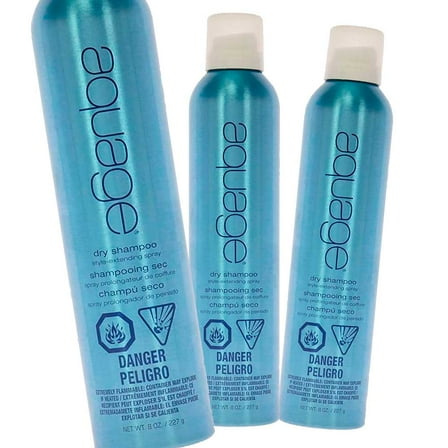 Aquage Dry Shampoo Style Extending Spray 8 oz - Pack of 3