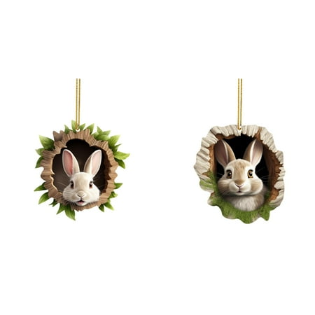 

Adorable Easter Bunny Tree Hole Acrylic Pendant Whimsical Decoration To Celebrate Easter Joy Garland Clips for Staircase Swinging Pig Car Hanging Ornament Wind Chimes Mini Tent Ornament Ornament Stand