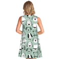 thumbnail image 2 of Bixox Robe Sans Manches à Imprimé Chiot pour Femmes avec Poches, Robe Décontractée Longueur Genou pour l'Été-TTG, 2 of 7