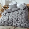 thumbnail image 3 of Ensembles de Housses de Couette Gris Taille Simple 2 Pcs Microfibre Double Brossée Simple, 3 of 8