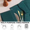 thumbnail image 5 of Bedding Craft Hemstitched Cotton Dinner Napkins Set of 12 – 18x18 Aventurine Color – Machine Washable fabric for Weddings & Events, 5 of 9